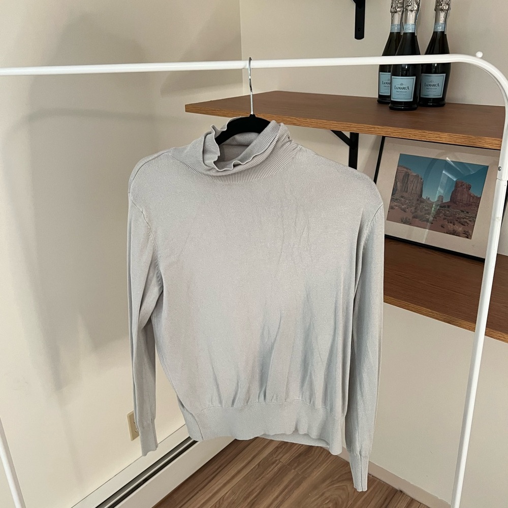 Light Blue / Gray Turtleneck